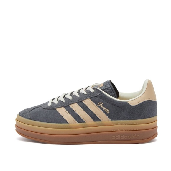 NIB SZ 6 Women’s ADIDAS GAZELLE BOLD in 
“Grey Six, Magic Beige & Cream White”😍 - Picture 3 of 7